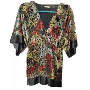 e-co-lo-gie Kimono Blouse Art to Wear Size XL